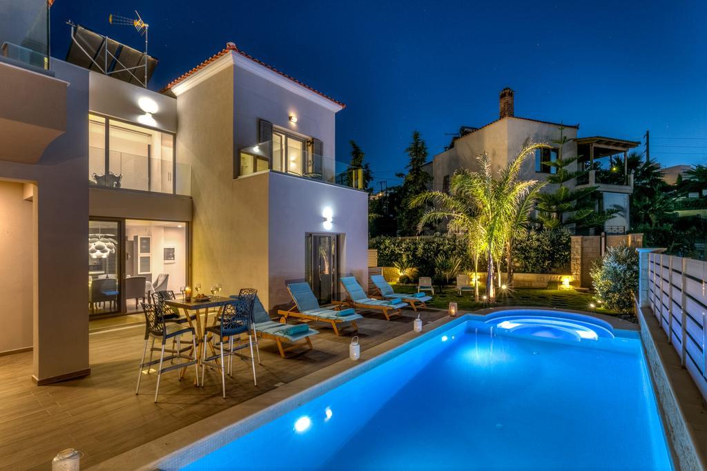 Superior Villa Marina Mare Sauna Hammam Nea Kydonia  Exterior photo