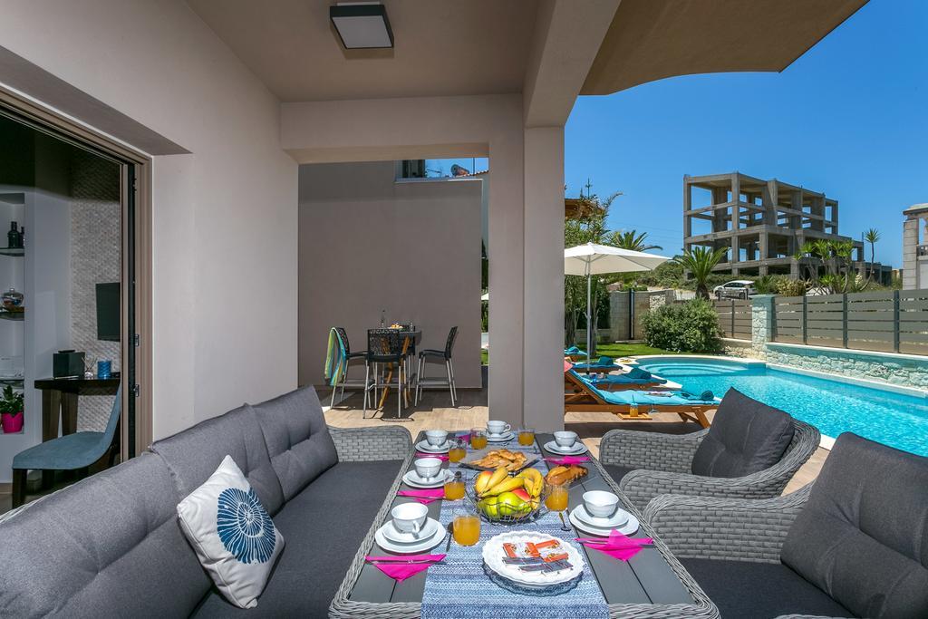 Superior Villa Marina Mare Sauna Hammam Nea Kydonia  Exterior photo
